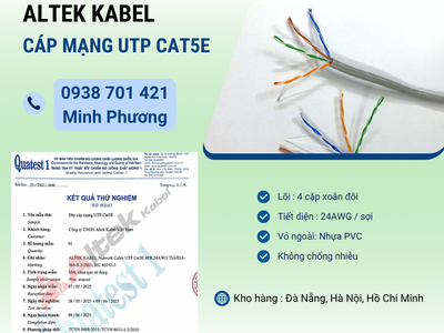 Cáp mạng không chống nhiễu UTP CAT5e giá tốt cho camera và internet 1
