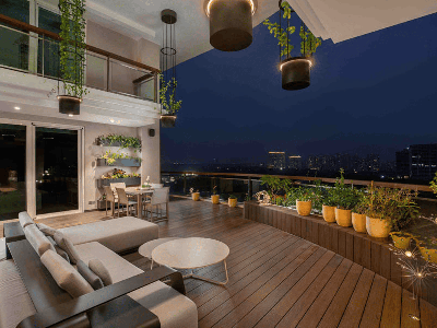 Ra mắt căn hộ sân vườn Eco Palace chỉ 1 tầng đặc biệt sở hữu ban công rộng, có lối đi ra hồ bơi 1