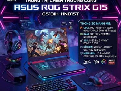 Thống trị mọi chiến trường cùng ASUS ROG Strix G15 G513IH-HN015T 0