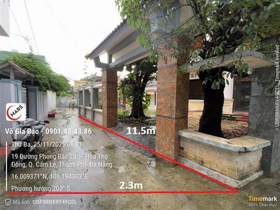 Chính chủ cần bán đất kiệt phong bắc 20, cẩm lệ, đà nẵng 2