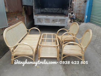 Bàn ghế mây phòng khách HCM 5
