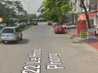 Bán đất tặng nhà mặt đường đôi 30m Lô 22 Lê Hồng Phong - 60m2 - giá 160 tr/m2 2