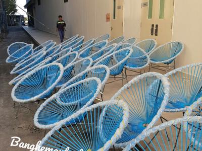 Bàn ghế ban công đan dây nhựa 7
