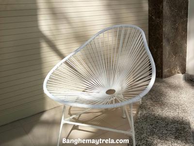 Bàn ghế ban công đan dây nhựa 9