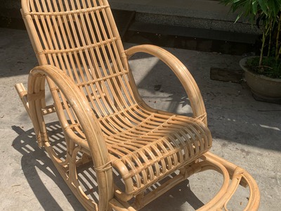 Ghế bập bênh mây tre đan tự nhiên 7