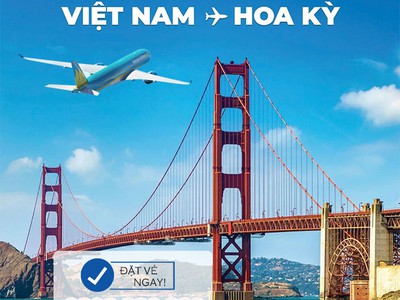 Bay Mỹ tiết kiệm cùng Vietnam Airlines chỉ từ 27.799.000 VNĐ 0