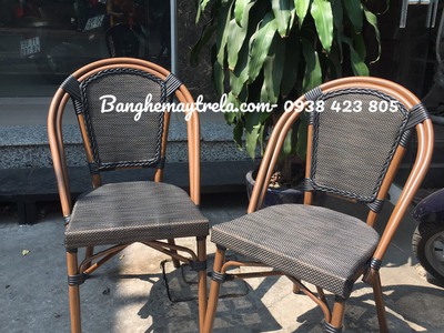 Ghế cafe mây nhựa 4