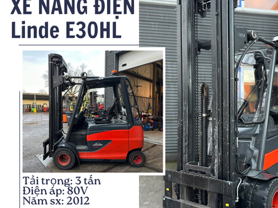 Xe nâng điện linde 3 tấn 0