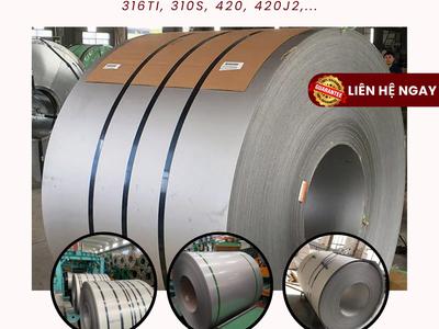 Cuộn inox nhập khẩu chính ngạch đa dạng mác thép: Giải pháp xả băng theo yêu cầu, chịu nhiệt 0
