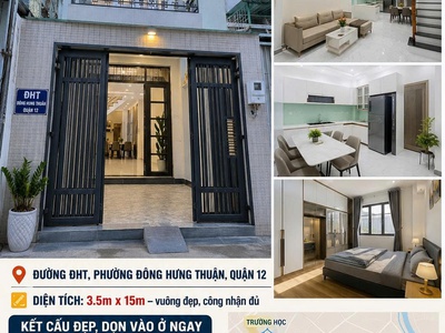 Nhà đẹp đông hưng thuận   giá chỉ 3.5 tỷ 0