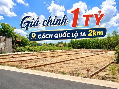 Chủ cần bán nhanh lô đất mặt tiền đường nhựa 10m5 - giá nhỉnh 1ty 1