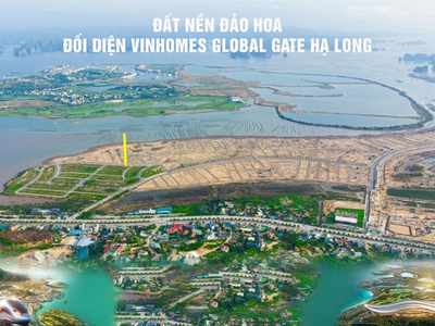 Bán ô đất biệt thự tự xây Đảo Hoa L5-12 418m2 góc đối diện Vinhomes Hạ Long Xanh 1