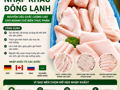 Mỡ phần đông lạnh hàng đẹp, ít biến động giá 0
