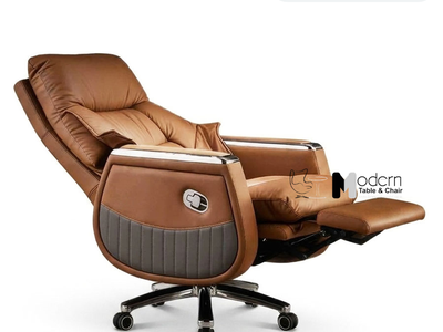 Ghế giám đốc nệm da có gác chân CR06003-P tại HCM 0
