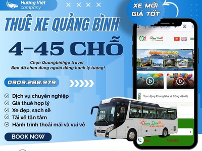 Thuê Xe Quảng Bình Giá Rẻ 2026 Xe Đời Mới 4 45 Chỗ 0