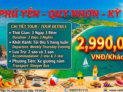 Phú Yên - Quy Nhơn - Kỳ Co 3n3đ 2026 sgc 2