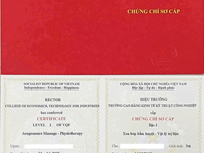 Khóa đào tạo chứng chỉ xoa bóp bấm huyệt 0