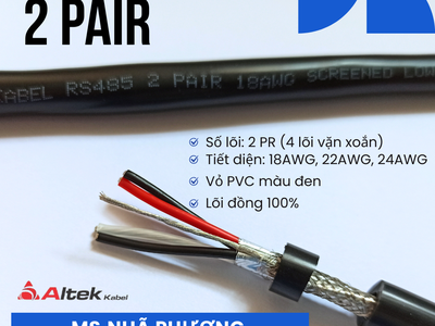 Cáp RS485 2 Pair 24 AWG Tại Đà Nẵng, Quảng Trị Hàng Có Sẵn, Giao Nhanh Toàn Quốc 2