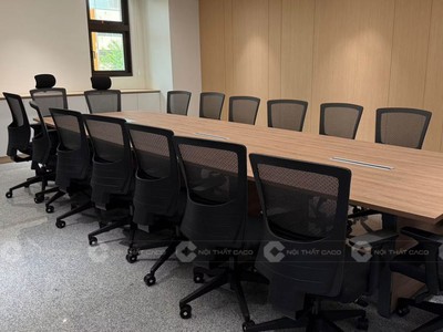 Bàn Phòng Họp Gỗ Công Nghiệp MDF Bề Thế Cho 10 Người 2