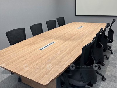 Bàn Phòng Họp Gỗ Công Nghiệp MDF Bề Thế Cho 10 Người 0