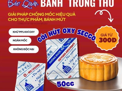 Bánh Trung Thu 150g Thì Dùng Gói Hút Oxy 30cc 7