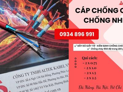 Cáp Chống Cháy 2x0.75mm Có Lưới Chống Nhiễu Hàng Sẵn Đà Nẵng, Huế 0
