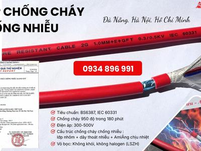 Cáp Chống Cháy 2x0.75mm Có Lưới Chống Nhiễu Hàng Sẵn Đà Nẵng, Huế 1