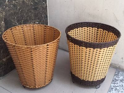 Giỏ đựng đồ nhựa giả mây 7