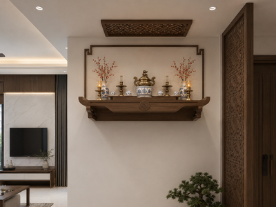 Nội thất phòng thờ đẹp, hiện đại Gợi ý bố trí thiết kế phù hợp 5