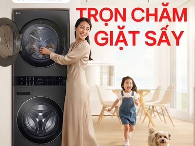 Tháp máy giặt sấy LG WashTower wt1410nhe, WT1410NHB, WT1410NHEG, WT2517NHEG 1