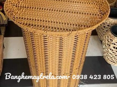 Bộ khay trưng trái cây mây nhựa 4