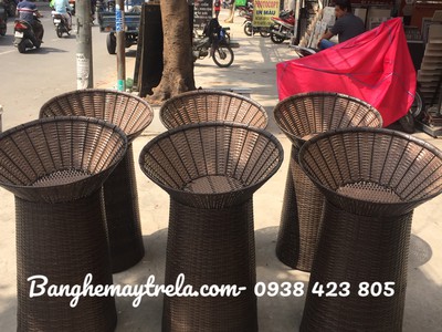 Bộ khay trưng trái cây mây nhựa 9