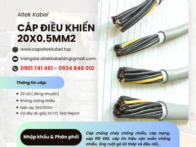 Cáp tín hiệu báo cháy, cáp điều khiển Altek Kabel 20x0.5 tại Hà Nội, Đà Nẵng, HCM 3