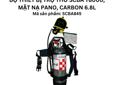 Bộ thiết bị trợ thở SCBA T8000, mặt nạ PANO, carbon 6.8L Lựa chọn an toàn cho môi trường thiếu oxy 0