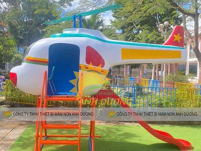 Cầu trượt máy bay trực thăng cho bé giá rẻ TPHCM 0