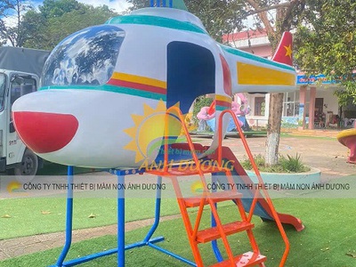 Cầu trượt máy bay trực thăng cho bé giá rẻ TPHCM 1