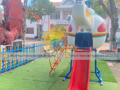 Cầu trượt máy bay trực thăng cho bé giá rẻ TPHCM 2