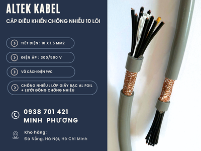 Cáp điều khiển chống nhiễu 10x1.5mm2 hàng sẵn kho Khánh Hòa, Ninh Thuận, Phú Yên 0