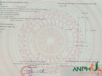 Cần bán lô đất đẹp tại Phường Thủy Nguyên xã Hoa Động , TP Hải Phòng 0