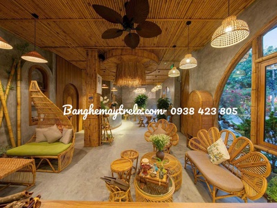 Ghế sofa mây cánh hoa 1