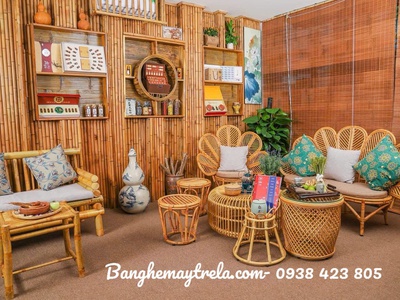 Ghế sofa mây cánh hoa 2