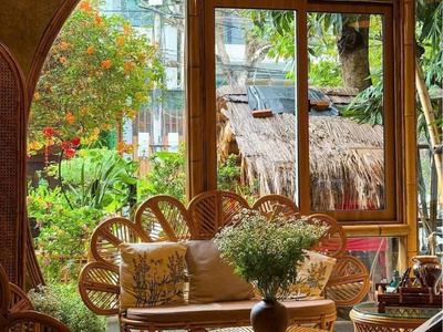 Ghế sofa mây cánh hoa 3