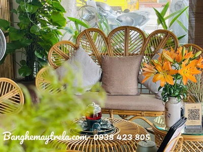 Ghế sofa mây cánh hoa 4