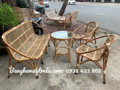 Bàn ghế sò mây tự nhiên nhỏ gọn giá rẻ 2