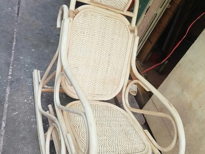 Ghế bập bênh mây đan kín ngồi thư giãn 2