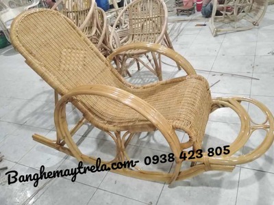 Ghế bập bênh mây đan kín ngồi thư giãn 4