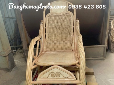 Ghế bập bênh mây đan kín ngồi thư giãn 6