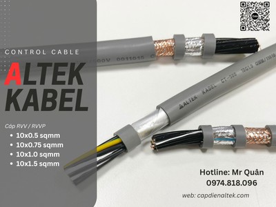 Cáp điều khiển 10 lõi Altek Kabel 1