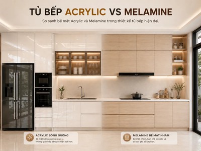 Tủ Bếp Acrylic Là Gì  Ưu Nhược Điểm, Báo Giá   Mẫu Đẹp Hiện Đại 9