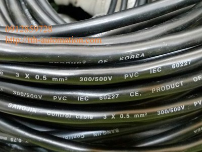 Cáp điều khiển chống nhiễu sangjin  3 0.75 0